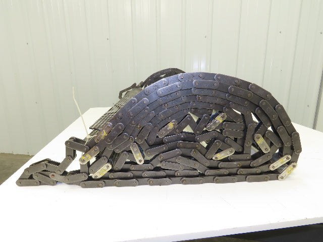 38" x 20' Steel Scraper Drag Flight Chain for Chip Conveyor Coolant Tank