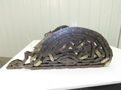 38" x 20' Steel Scraper Drag Flight Chain for Chip Conveyor Coolant Tank