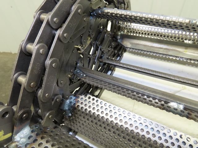 38" x 20' Steel Scraper Drag Flight Chain for Chip Conveyor Coolant Tank