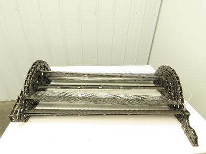 38" x 20' Steel Scraper Drag Flight Chain for Chip Conveyor Coolant Tank