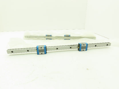 IKO ES017 Linear Guide LM Guide Way Bearing Block Slide Rail 15x460mm  Set of 2