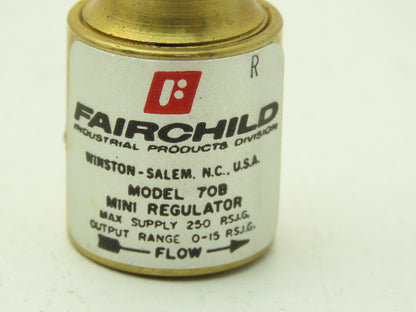 Fairchild 70220 Pneumatic Air Mini Regulator 0-15 PSIG Output Lot of 4