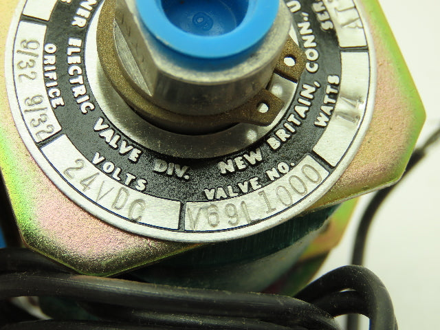 Honeywell Skinner V69L1000 Solenoid Valve 3-Way NC/NO 24VDC 5 PSI 1/4" NPT