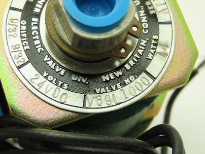 Honeywell Skinner V69L1000 Solenoid Valve 3-Way NC/NO 24VDC 5 PSI 1/4" NPT