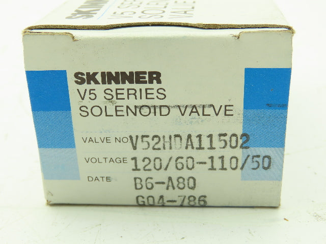 Honeywell Skinner V52HDA11502 Solenoid Valve 2-Way NC 120V 1500 PSI 1/8" NPT