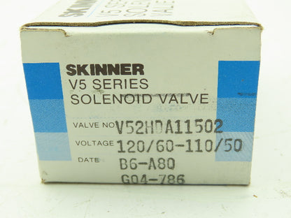 Honeywell Skinner V52HDA11502 Solenoid Valve 2-Way NC 120V 1500 PSI 1/8" NPT