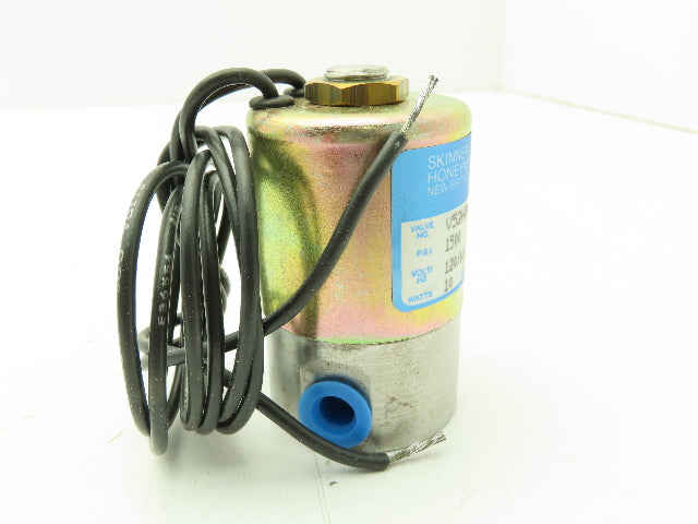 Honeywell Skinner V52HDA11502 Solenoid Valve 2-Way NC 120V 1500 PSI 1/8" NPT