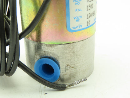 Honeywell Skinner V52HDA11502 Solenoid Valve 2-Way NC 120V 1500 PSI 1/8" NPT