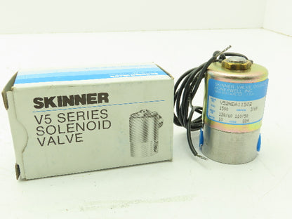 Honeywell Skinner V52HDA11502 Solenoid Valve 2-Way NC 120V 1500 PSI 1/8" NPT