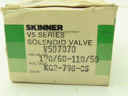 Honeywell Skinner V5D7070CT Solenoid Valve 3-Way NC 120V 150 PSI 1/4" NPT
