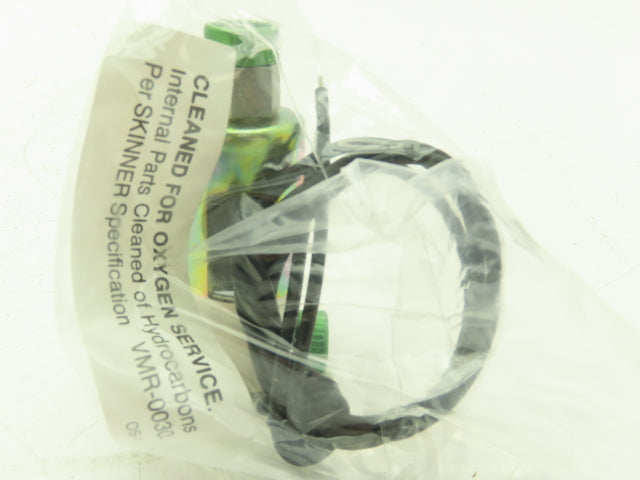 Honeywell Skinner B14LX19 Solenoid Valve 3-Way 12VDC 75 PSI 1/8" NPT Oxygen Use