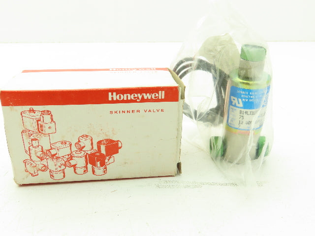 Honeywell Skinner B14LX19 Solenoid Valve 3-Way 12VDC 75 PSI 1/8" NPT Oxygen Use
