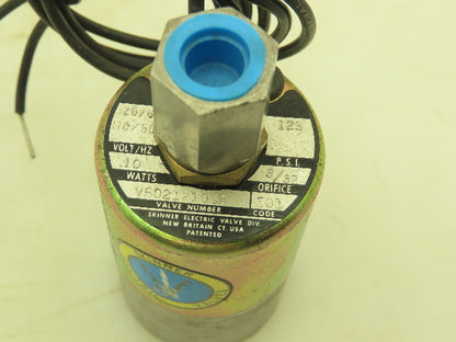 Honeywell Skinner V5D21210SR Solenoid Valve 2-Way NO 120V 125 PSI 1/4" NPT