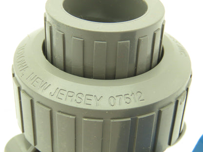 Plast-o-matic MBV075EPS-CP True Blue 3/4" NPT Socket Union Ball Valve EPDM 0.75"