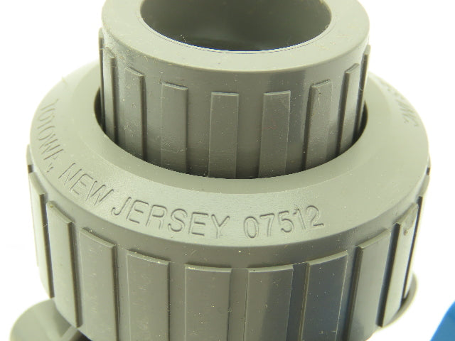 Plast-o-matic MBV075EPS-CP True Blue 3/4" NPT Socket Union Ball Valve EPDM 0.75"