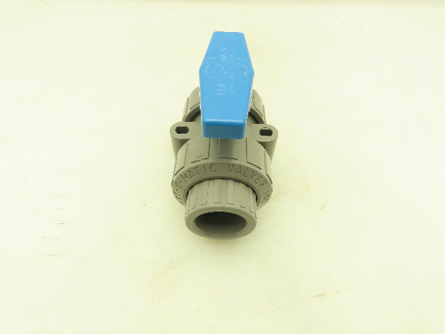 Plast-o-matic MBV100EPS-CP True Blue 1" NPT Socket True Union Ball Valve EPDM