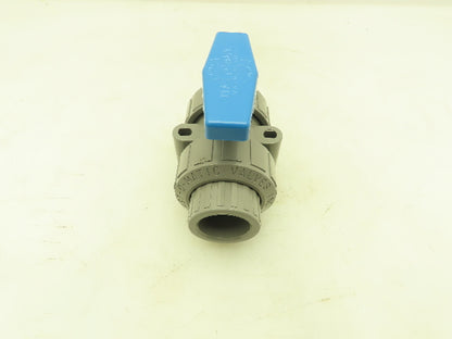 Plast-o-matic MBV100EPS-CP True Blue 1" NPT Socket True Union Ball Valve EPDM