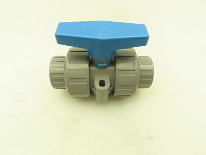 Plast-o-matic MBV100EPS-CP True Blue 1" NPT Socket True Union Ball Valve EPDM