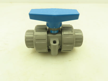 Plast-o-matic MBV100EPS-CP True Blue 1" NPT Socket True Union Ball Valve EPDM