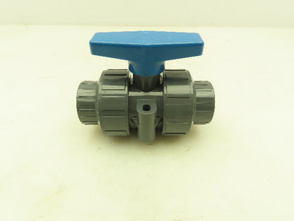 Plast-o-matic MBV100EPS-PV True Blue 1" NPT Socket True Union Ball Valve EPDM