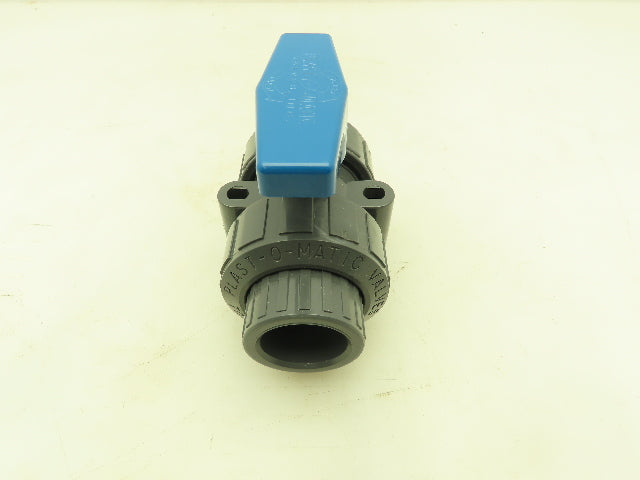 Plast-o-matic MBV100EPS-PV True Blue 1" NPT Socket True Union Ball Valve EPDM
