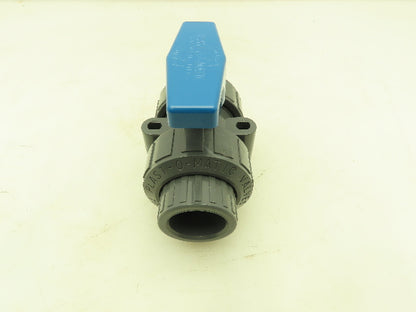 Plast-o-matic MBV100EPS-PV True Blue 1" NPT Socket True Union Ball Valve EPDM