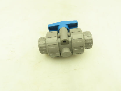 Plast-o-matic MBV100EPT-CP True Blue 1" NPT Threaded True Union Ball Valve EPDM