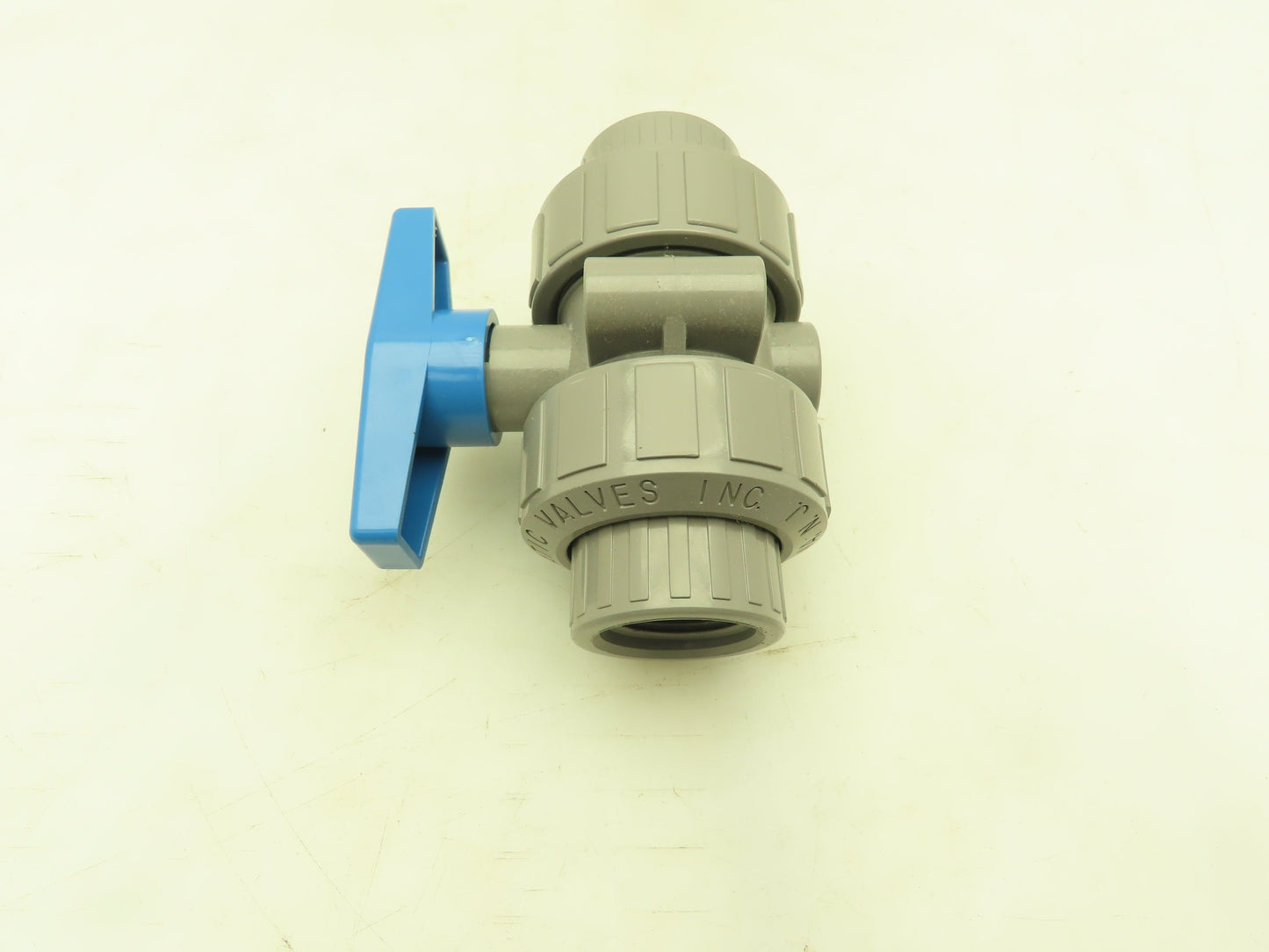 Plast-o-matic MBV100EPT-CP True Blue 1" NPT Threaded True Union Ball Valve EPDM