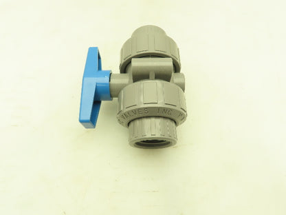 Plast-o-matic MBV100EPT-CP True Blue 1" NPT Threaded True Union Ball Valve EPDM
