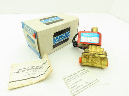 Honeywell Skinner 2LB1HBG3125 Lancer Solenoid Valve 2-Way NO 24VAC 125PSI 3/8NPT