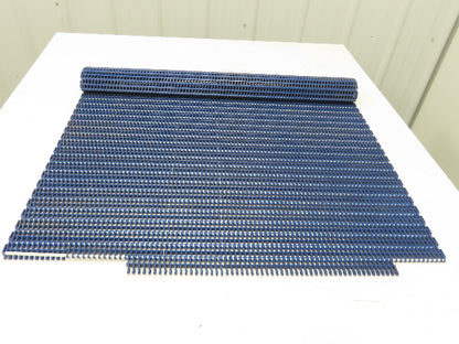 30"W x 35"L Flush Grid Flat Top Conveyor Belt BLUE Poly