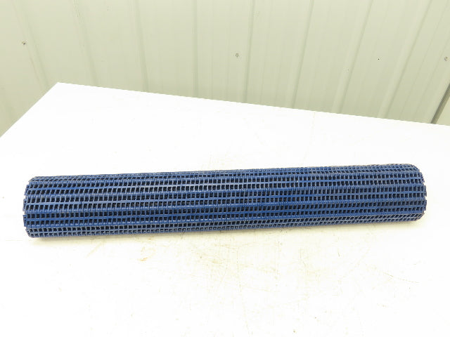 30"W x 35"L Flush Grid Flat Top Conveyor Belt BLUE Poly