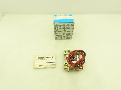 Honeywell Skinner V935LEP2050 Solenoid Valve 4-Way NO 120V 50 PSI 1/4" NPT