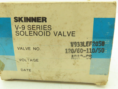 Honeywell Skinner V933LEF2050 Solenoid Valve 4-Way NC 120V 50 PSI 1/4" NPT