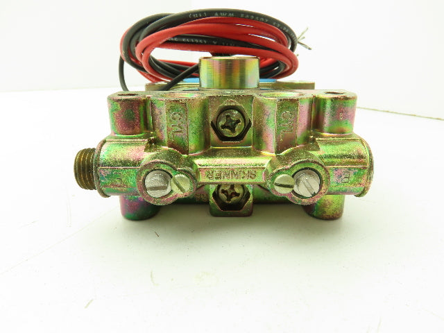 Honeywell Skinner V933LEF2050 Solenoid Valve 4-Way NC 120V 50 PSI 1/4" NPT