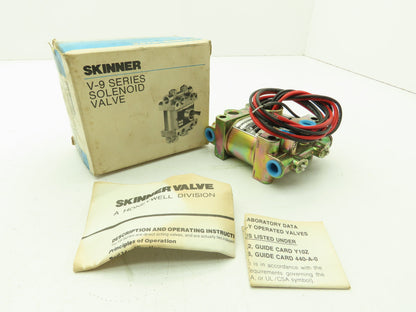 Honeywell Skinner V933LEF2050 Solenoid Valve 4-Way NC 120V 50 PSI 1/4" NPT