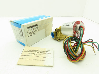 Honeywell Skinner XLG2R330C Solenoid Valve 2-Way NC 120V 50PSI 3/4" NPT Gasoline
