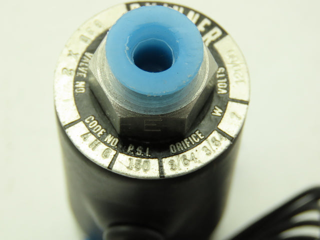 Honeywell Skinner B3DX2 Solenoid Valve 3-Way NC 120V 150 PSI 1/16" NPT