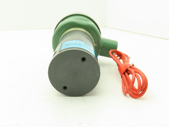 Plast-o-matic EASY2B8E20 Solenoid Valve PVC 3/8" NPT 120 PSI 120V Coil NC