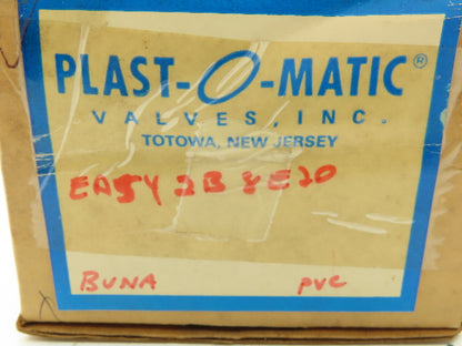 Plast-o-matic EASY2B8E20 Solenoid Valve PVC 3/8" NPT 120 PSI 120V Coil NC