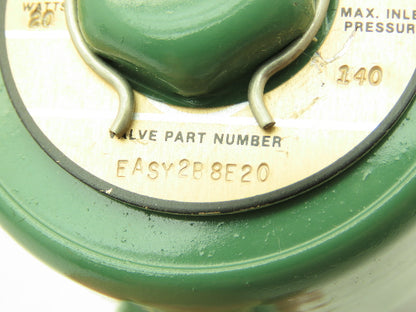 Plast-o-matic EASY2B8E20 Solenoid Valve PVC 3/8" NPT 120 PSI 120V Coil NC