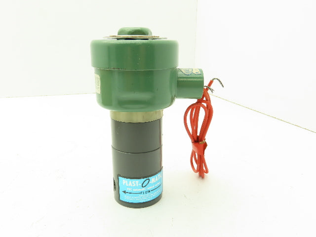 Plast-o-matic EASY2B8E20 Solenoid Valve PVC 3/8" NPT 120 PSI 120V Coil NC