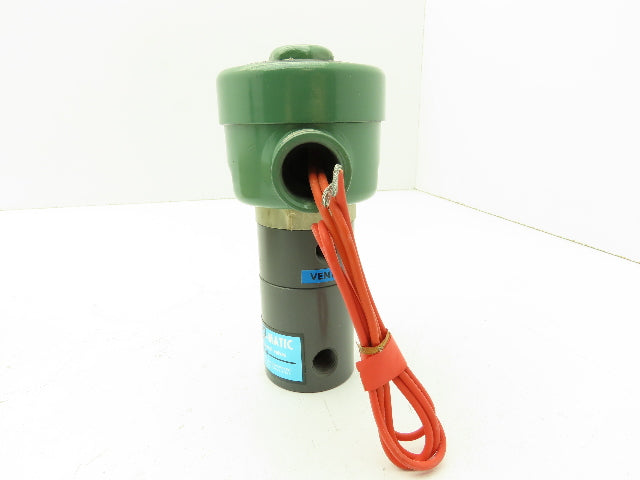 Plast-o-matic EASY2B8E20 Solenoid Valve PVC 3/8" NPT 120 PSI 120V Coil NC
