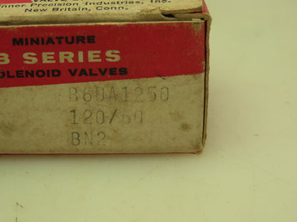 Honeywell Skinner B6DA1250 Solenoid Valve 3-Way NO 120V 250 PSI 1/8" NPT