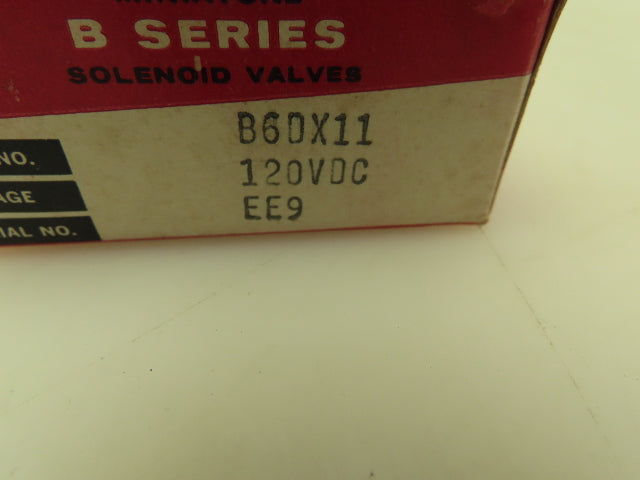 Honeywell Skinner B6DX11 Solenoid Valve 3-Way NO 120VDC 175 PSI 1/8" NPT