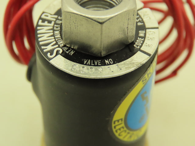 Honeywell Skinner B6DX11 Solenoid Valve 3-Way NO 120VDC 175 PSI 1/8" NPT