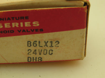 Honeywell Skinner B6LX12DN Solenoid Valve 3-Way NO 24VDC 175 PSI 1/8" NPT