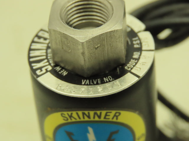 Honeywell Skinner B6LX12DN Solenoid Valve 3-Way NO 24VDC 175 PSI 1/8" NPT
