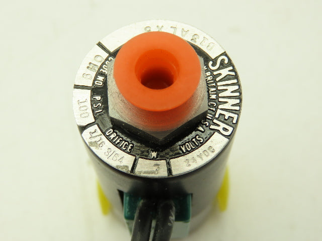 Honeywell Skinner B13ALX5 Solenoid Valve 3-Way NC 24VDC 100 PSI 1/8" NPT