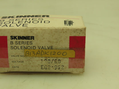 Honeywell Skinner B13ADK1200 Solenoid Valve 3-Way NC 120V 200 PSI 1/8" NPT